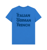 Bright Blue Printed T-shirt Back
