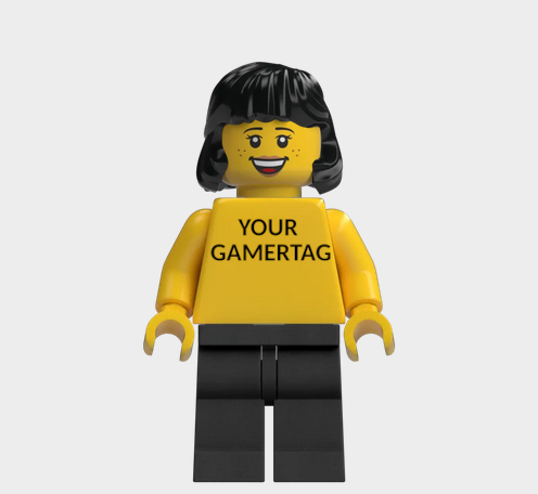 L002 Custom Personalised Lego Minifigures Your Gamertag xbox, Playstation, Nintendo
