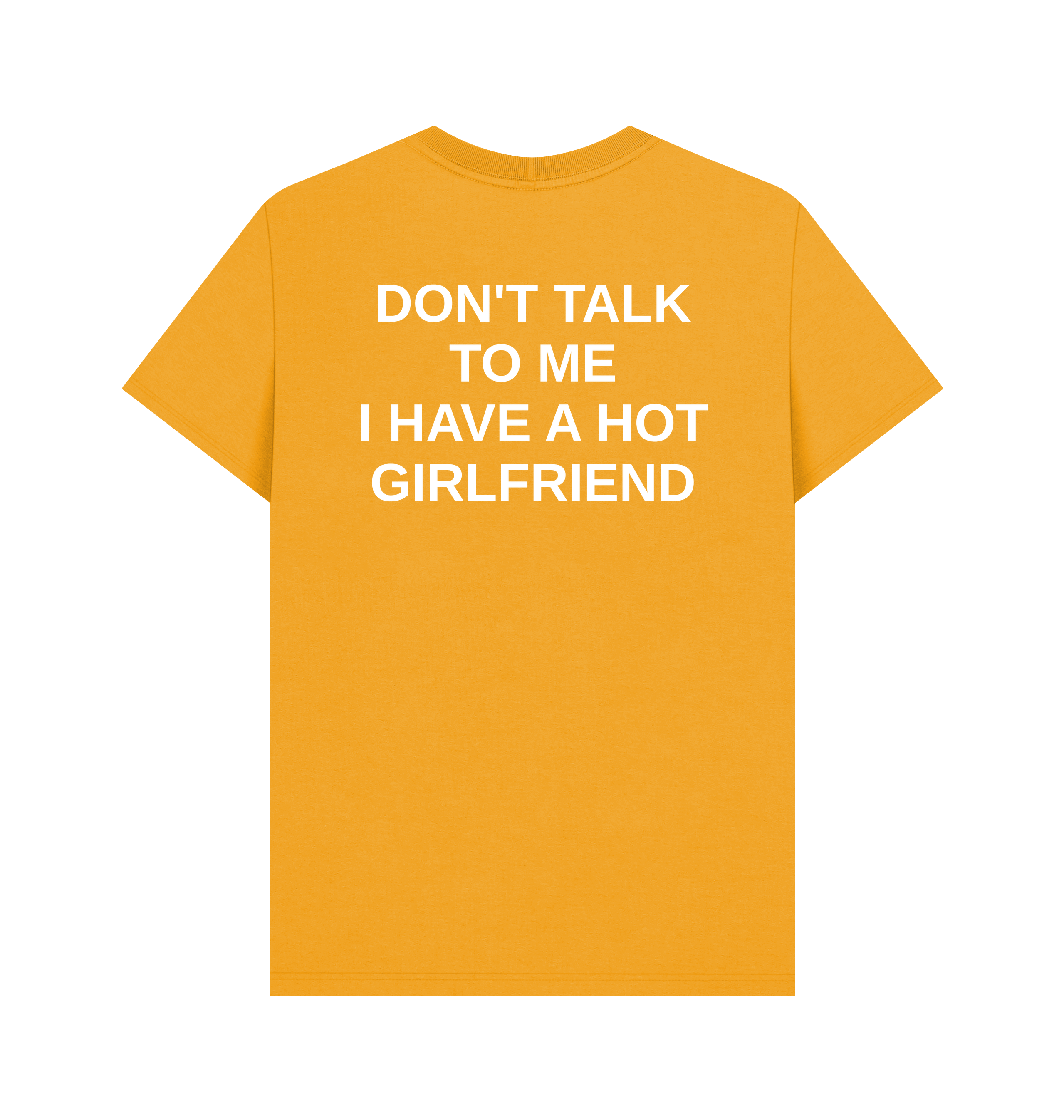 Mustard Printed T-shirt Back