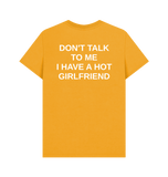 Mustard Printed T-shirt Back