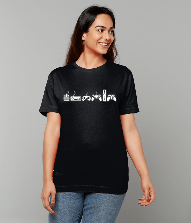 277 Evolution of Gaming T-Shirt Funny Tee