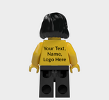 L001 Custom Personalised Lego Minifigures Name, Text