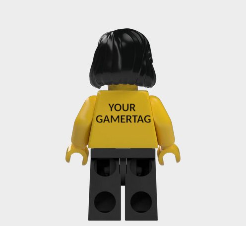 L002 Custom Personalised Lego Minifigures Your Gamertag xbox, Playstation, Nintendo