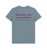 Stone Blue Printed T-shirt Back
