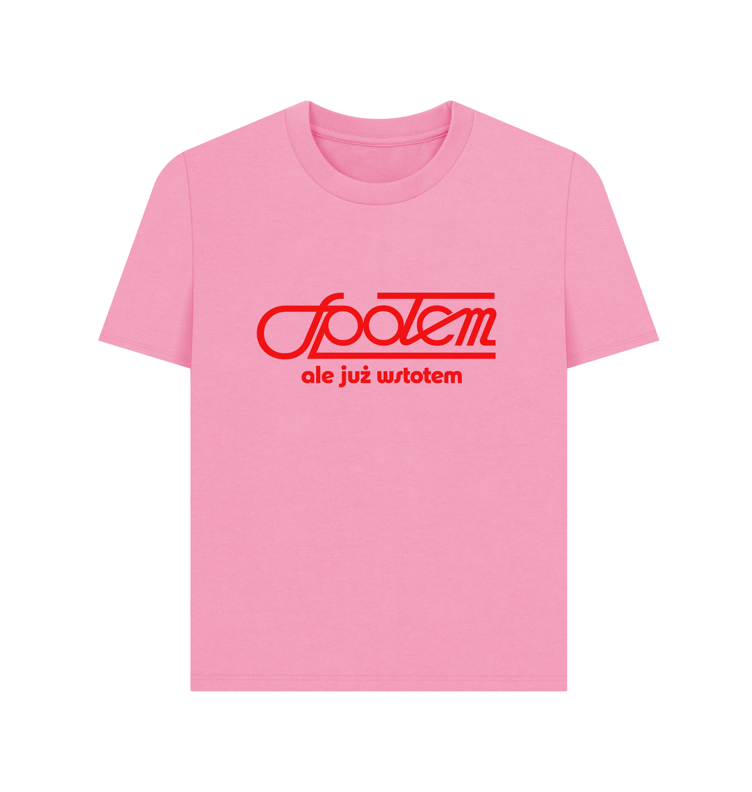 Rose Pink Printed T-shirt Front