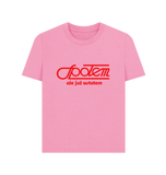 Rose Pink Printed T-shirt Front
