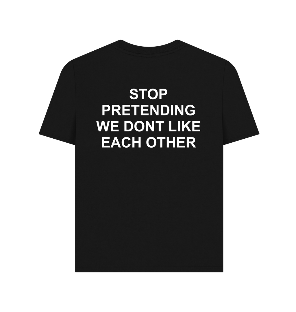 Black Printed T-shirt Back