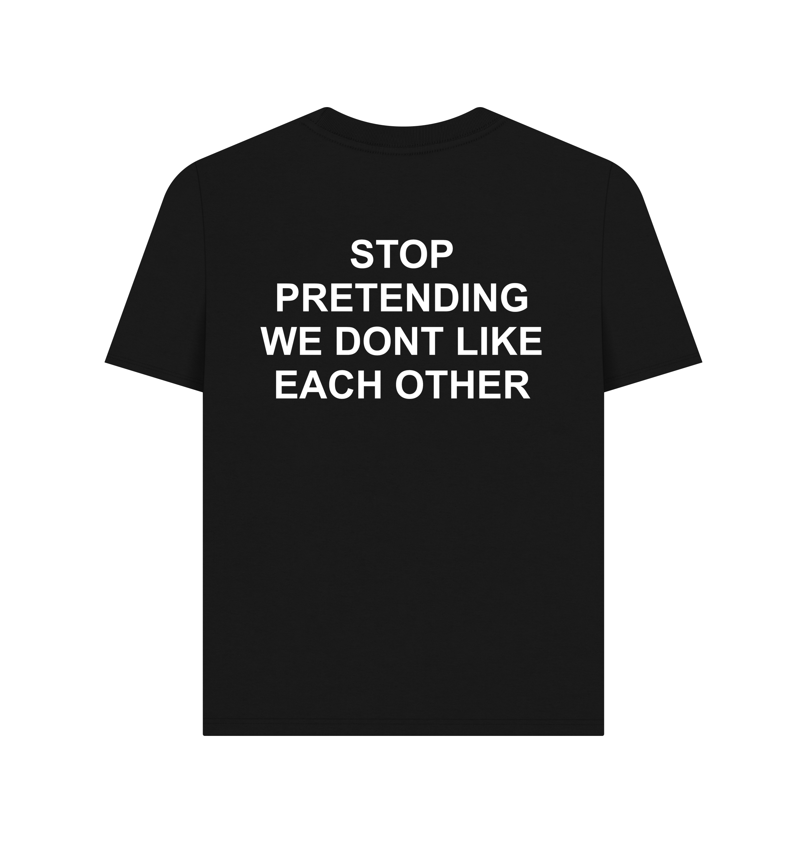 Black Printed T-shirt Back