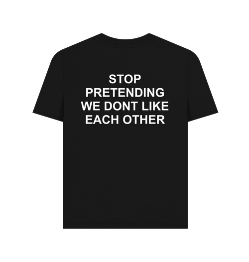 Black Printed T-shirt Back
