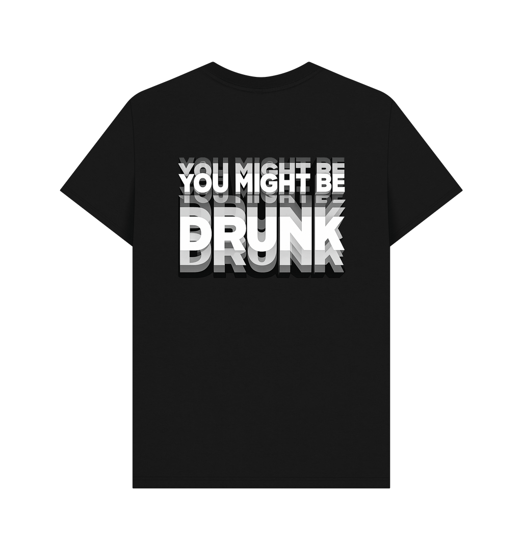 Black Printed T-shirt Back
