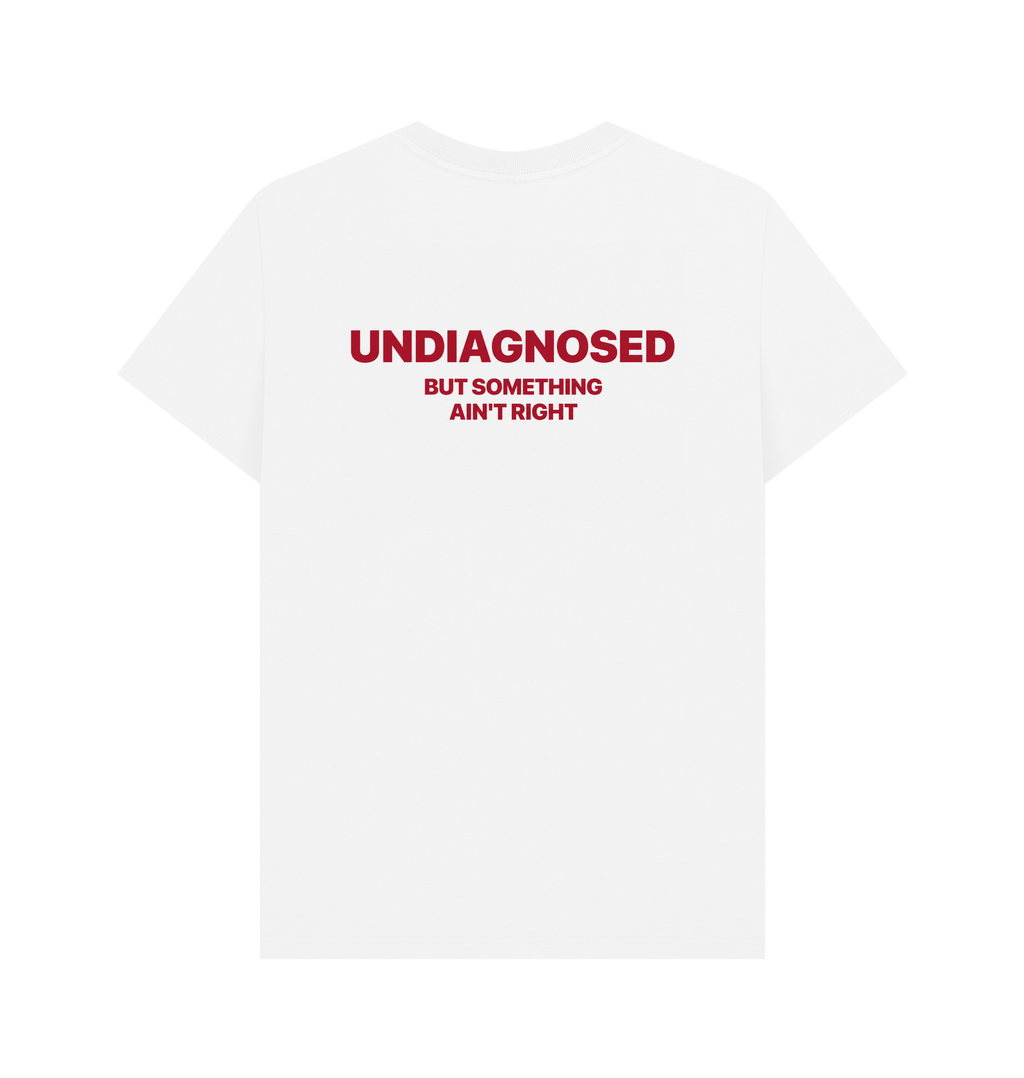 White Printed T-shirt Back