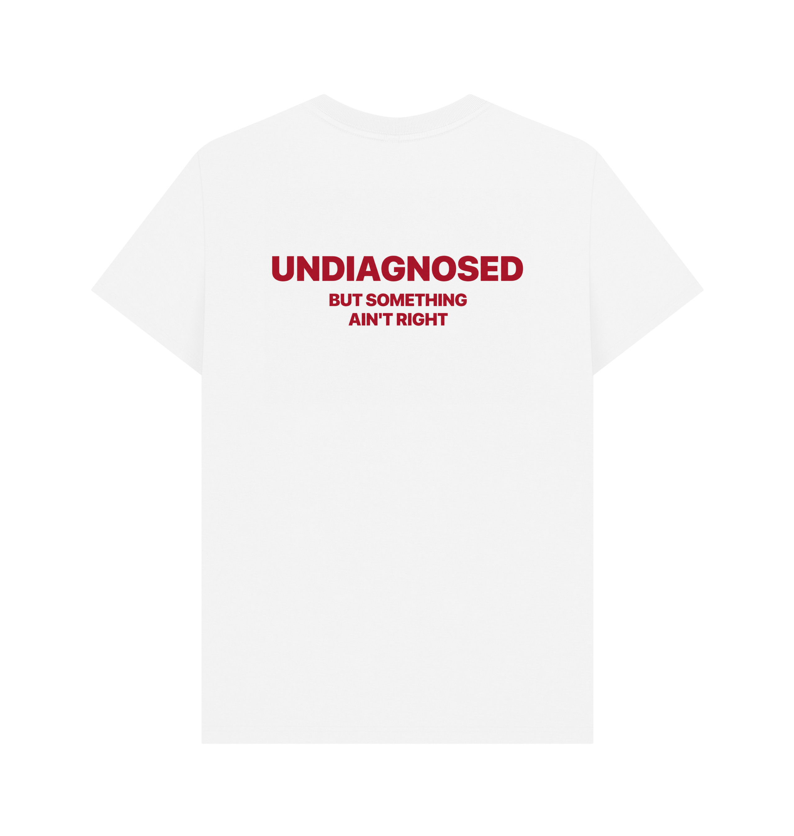 White Printed T-shirt Back