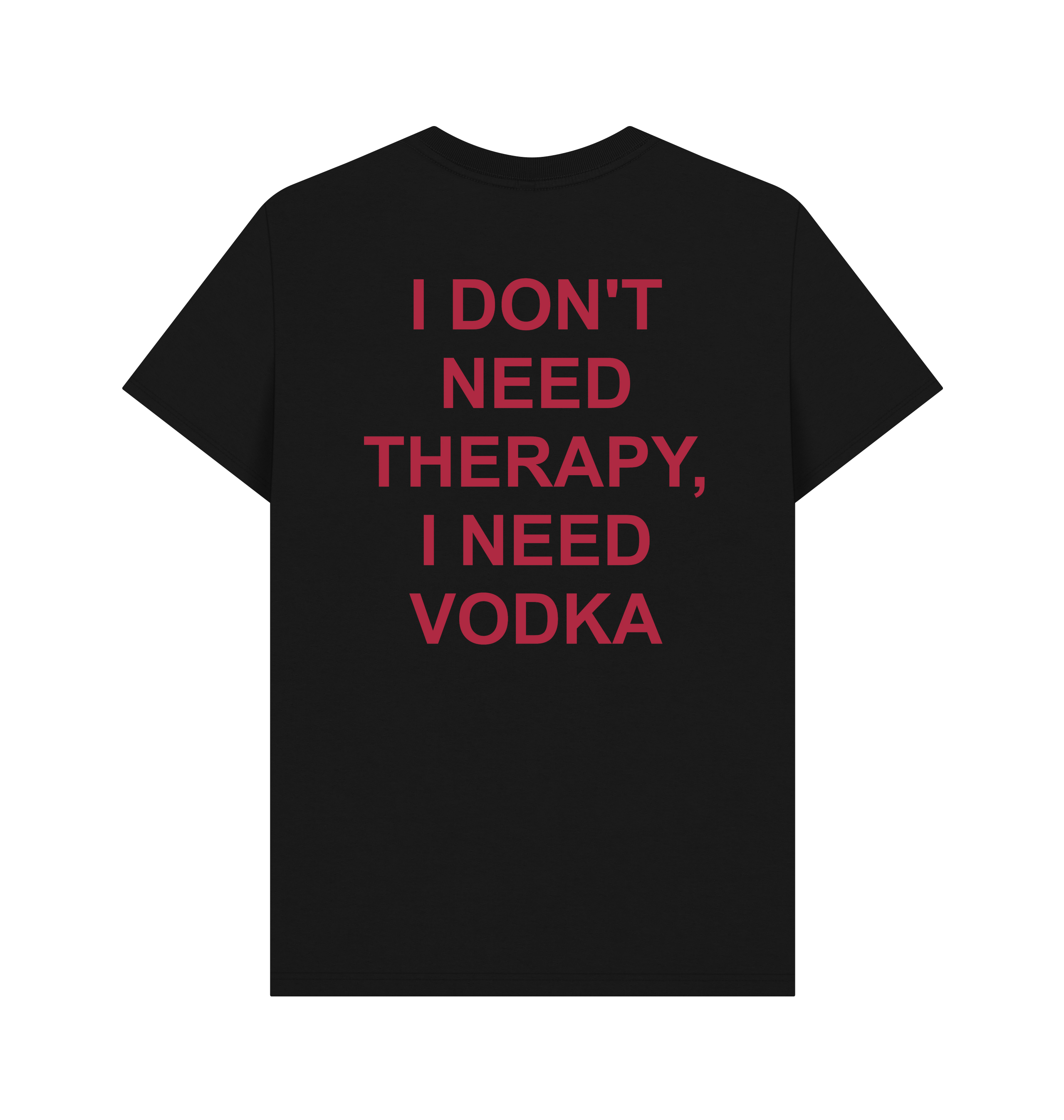 Black Printed T-shirt Back