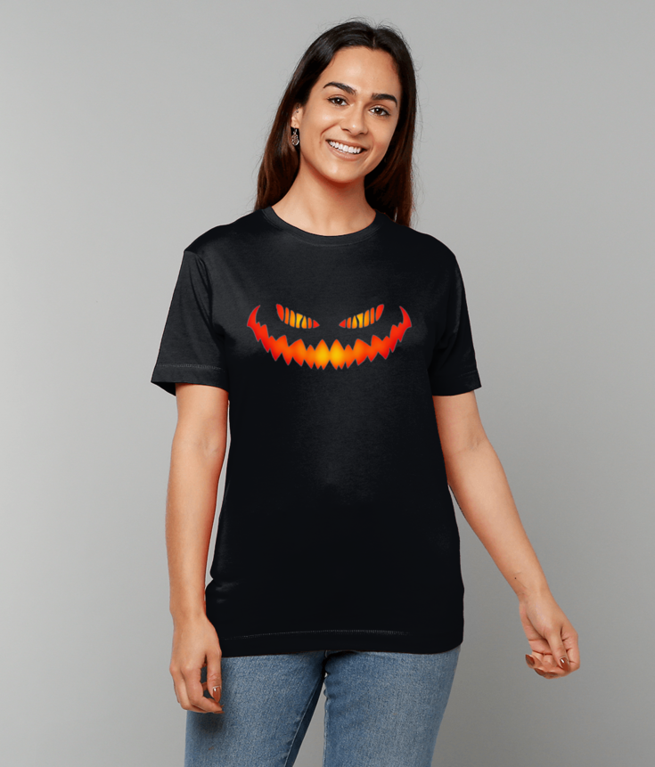 400 Pumpkin Face Halloween T-shirt Tee
