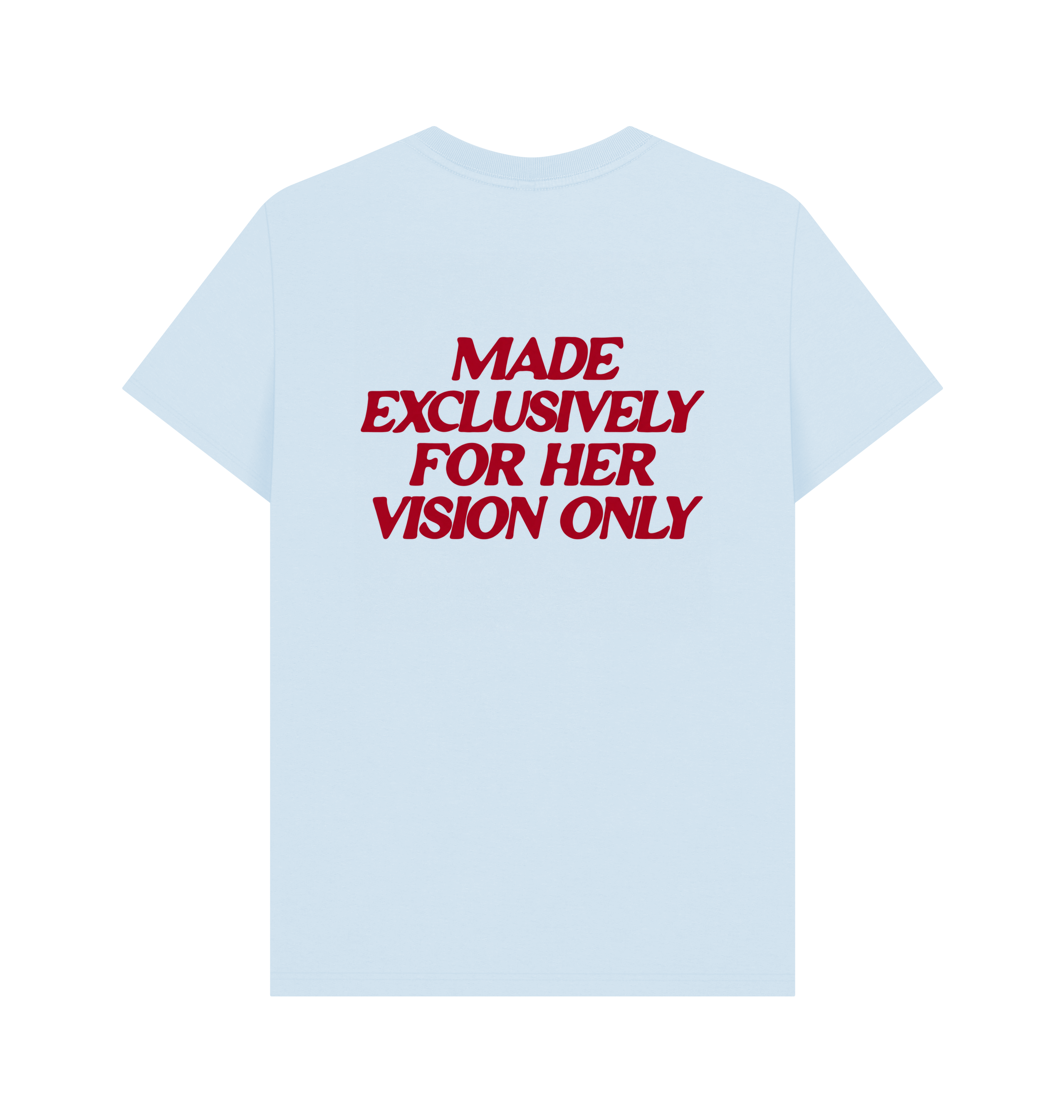 Sky Blue Printed T-shirt Back