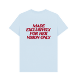 Sky Blue Printed T-shirt Back