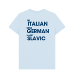 Sky Blue Printed T-shirt Back