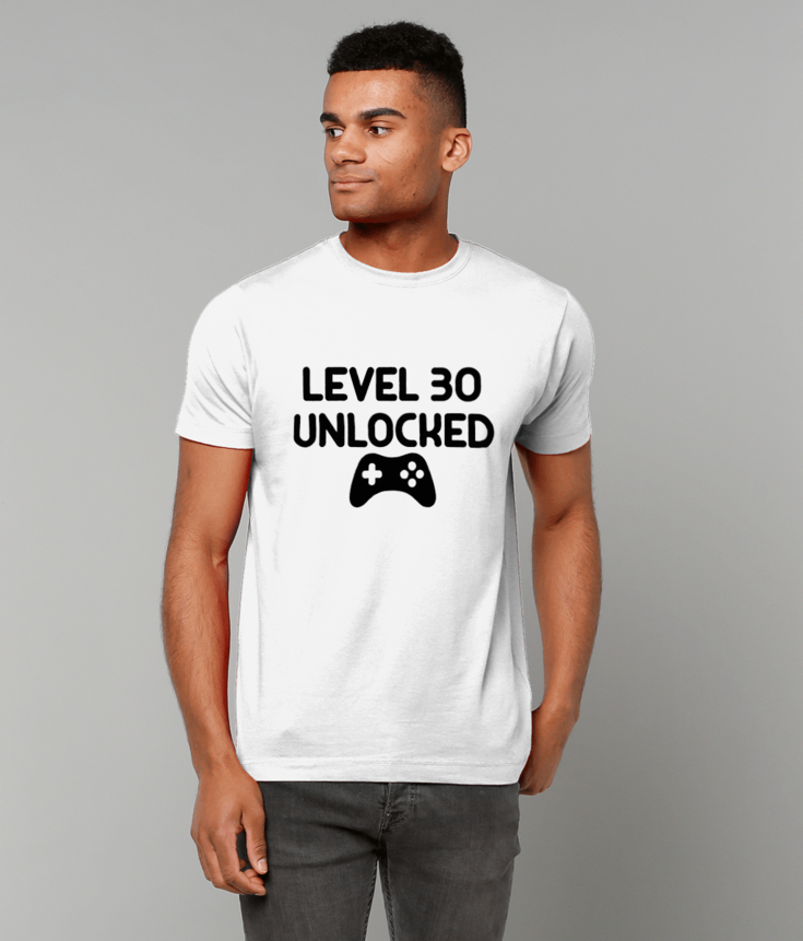 288 Level 30 Unlocked T-Shirt Funny Gamer Tee