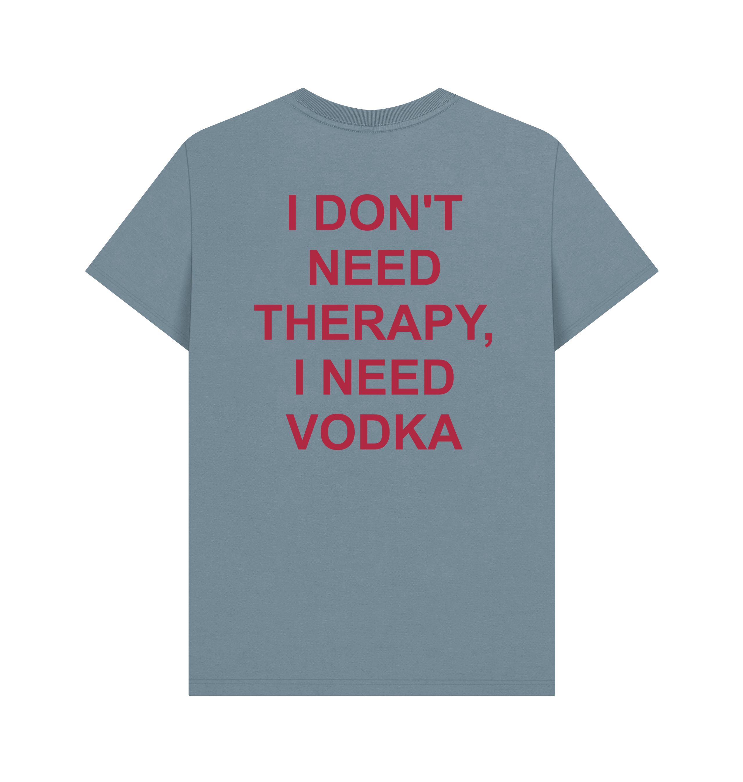 Stone Blue Printed T-shirt Back