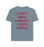 Stone Blue Printed T-shirt Back
