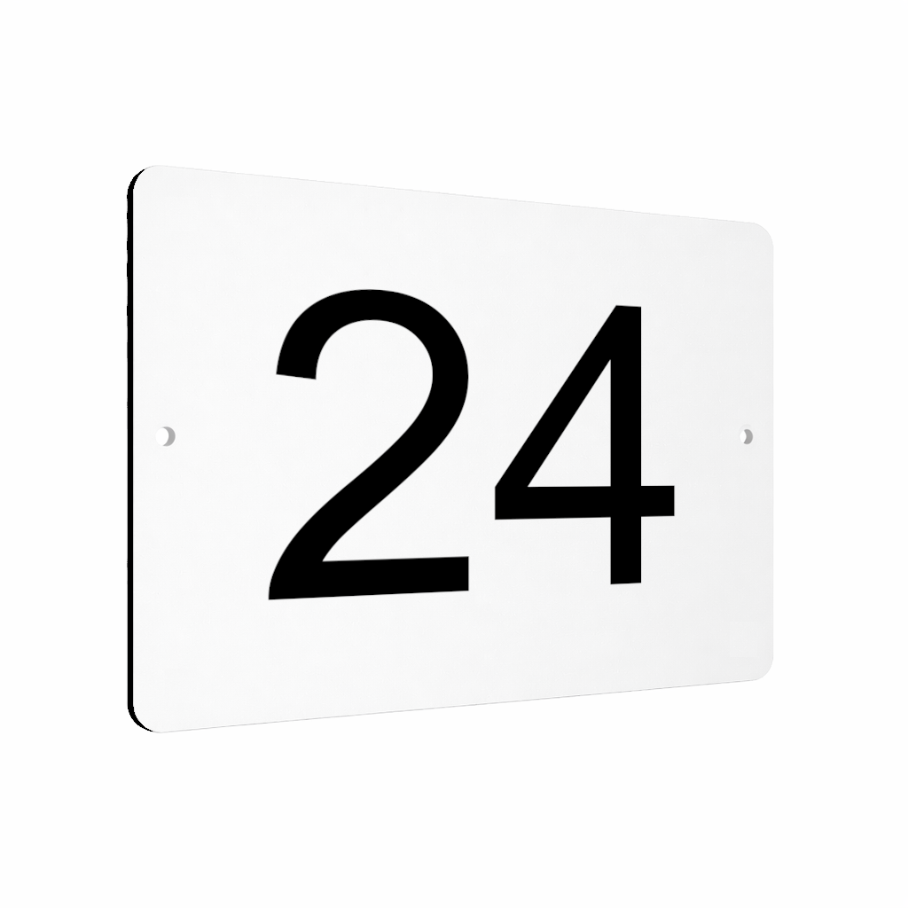 B066 Custom Personalised Number Metal Aluminium Plaque Sign Door House Office