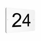 B066 Custom Personalised Number Metal Aluminium Plaque Sign Door House Office