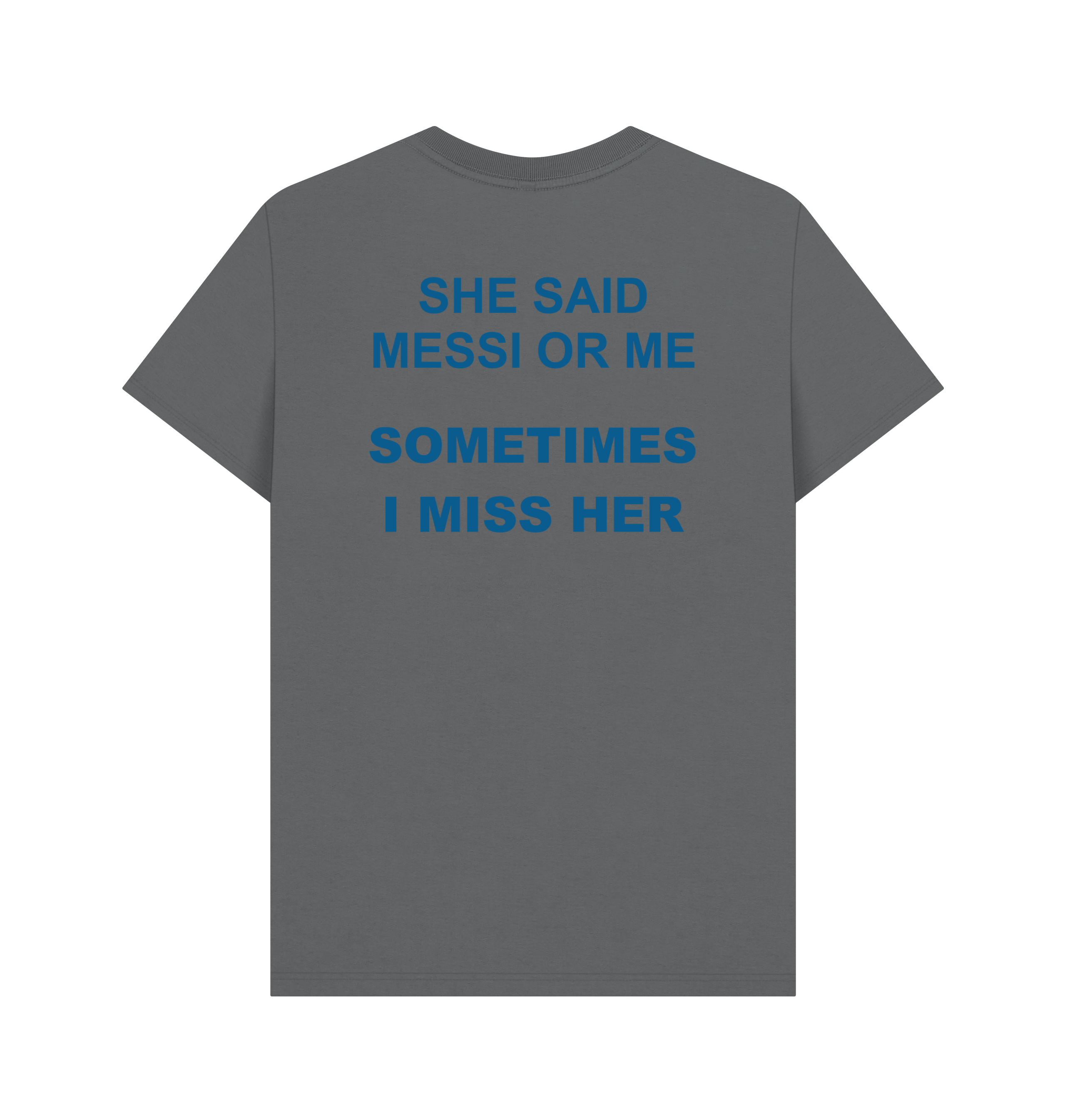 Slate Grey Printed T-shirt Back
