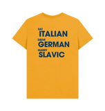 Mustard Printed T-shirt Back