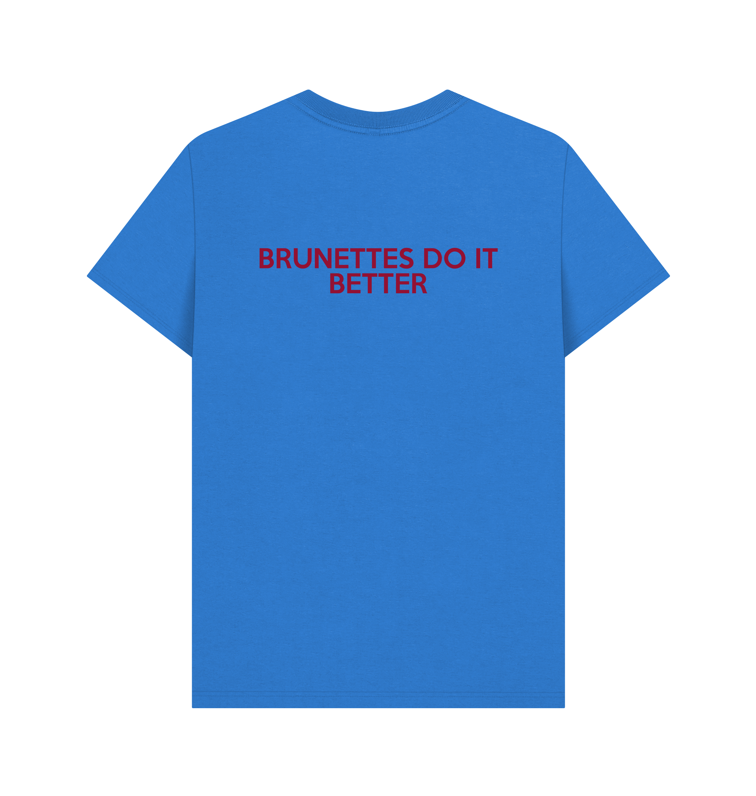 Bright Blue Printed T-shirt Back