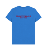 Bright Blue Printed T-shirt Back