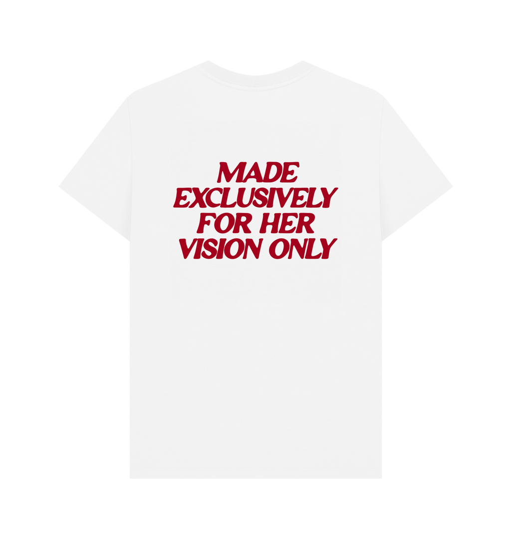 White Printed T-shirt Back