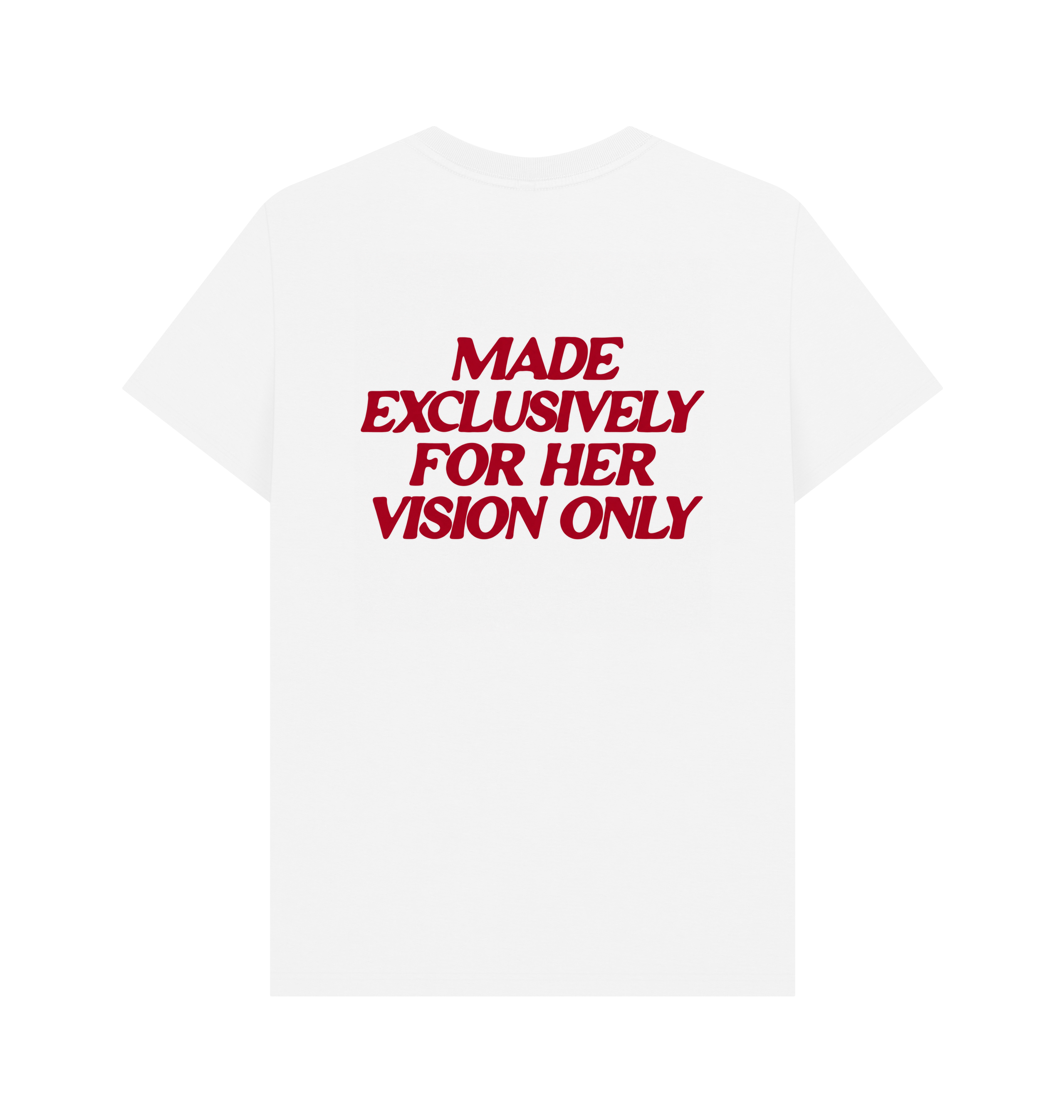 White Printed T-shirt Back