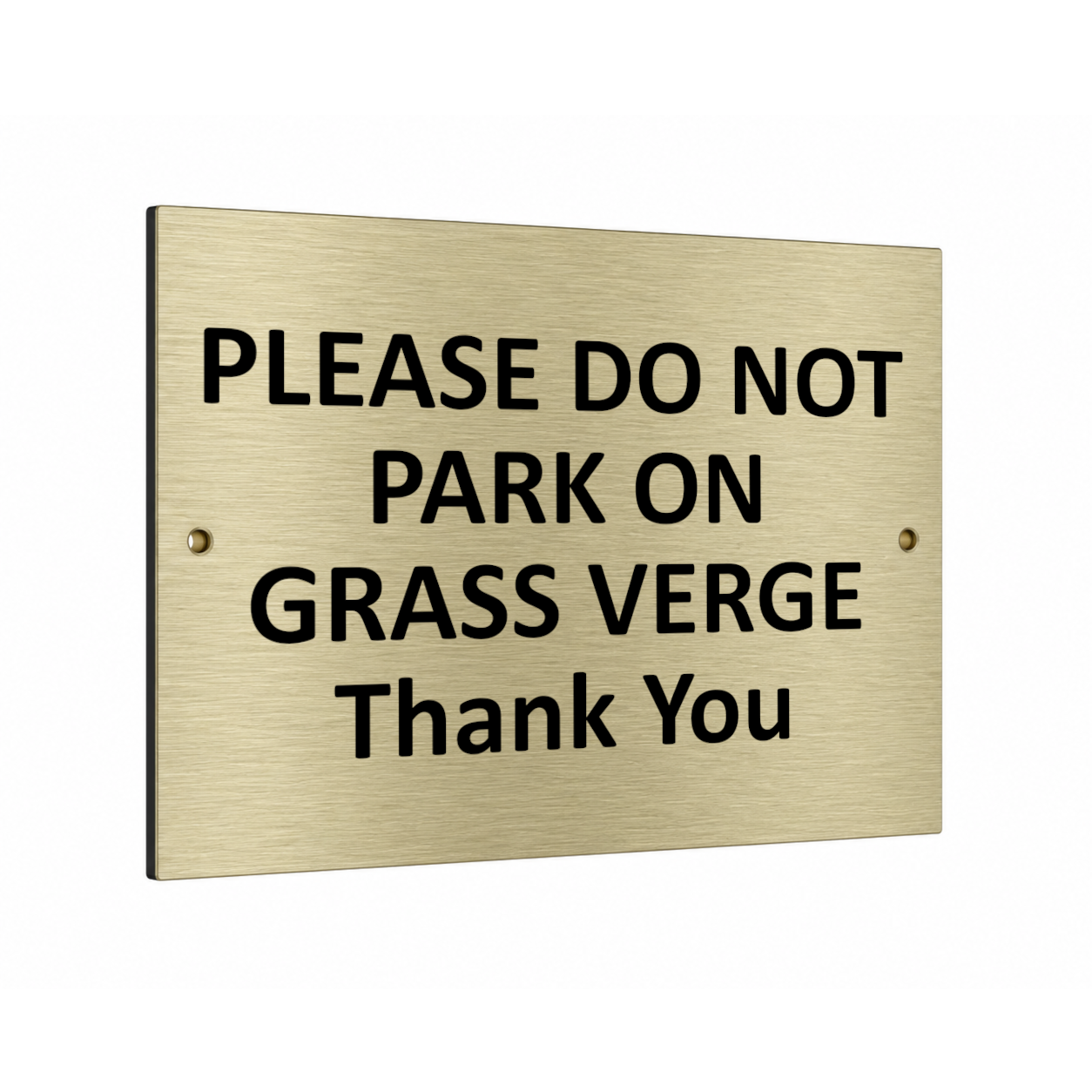 B232 PLEASE DO NOT PARK ON GRASS VERGE Thank You Metal Aluminium Plaque Sign