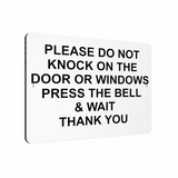 B171 DO NOT KNOCK DOOR WINDOWS Printed Aluminium Metal Plaque Sign House