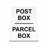 B160 POST BOX PARCEL BOX Metal Aluminium Plaque Sign Door Letters