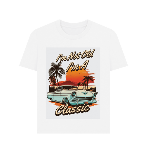 White Printed T-shirt Front