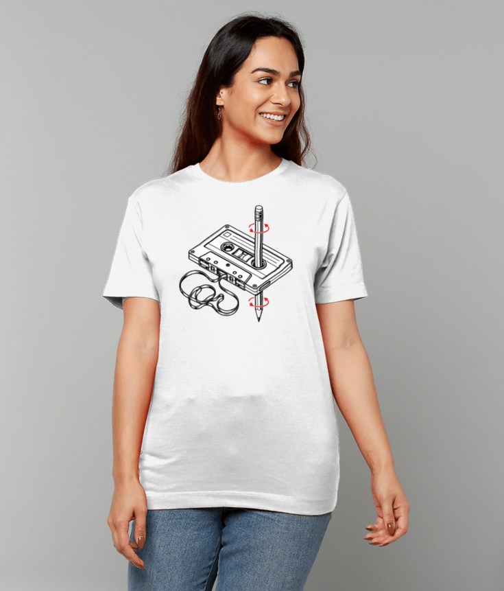 241 Retro Cassette T-Shirt Funny Vintage Tee