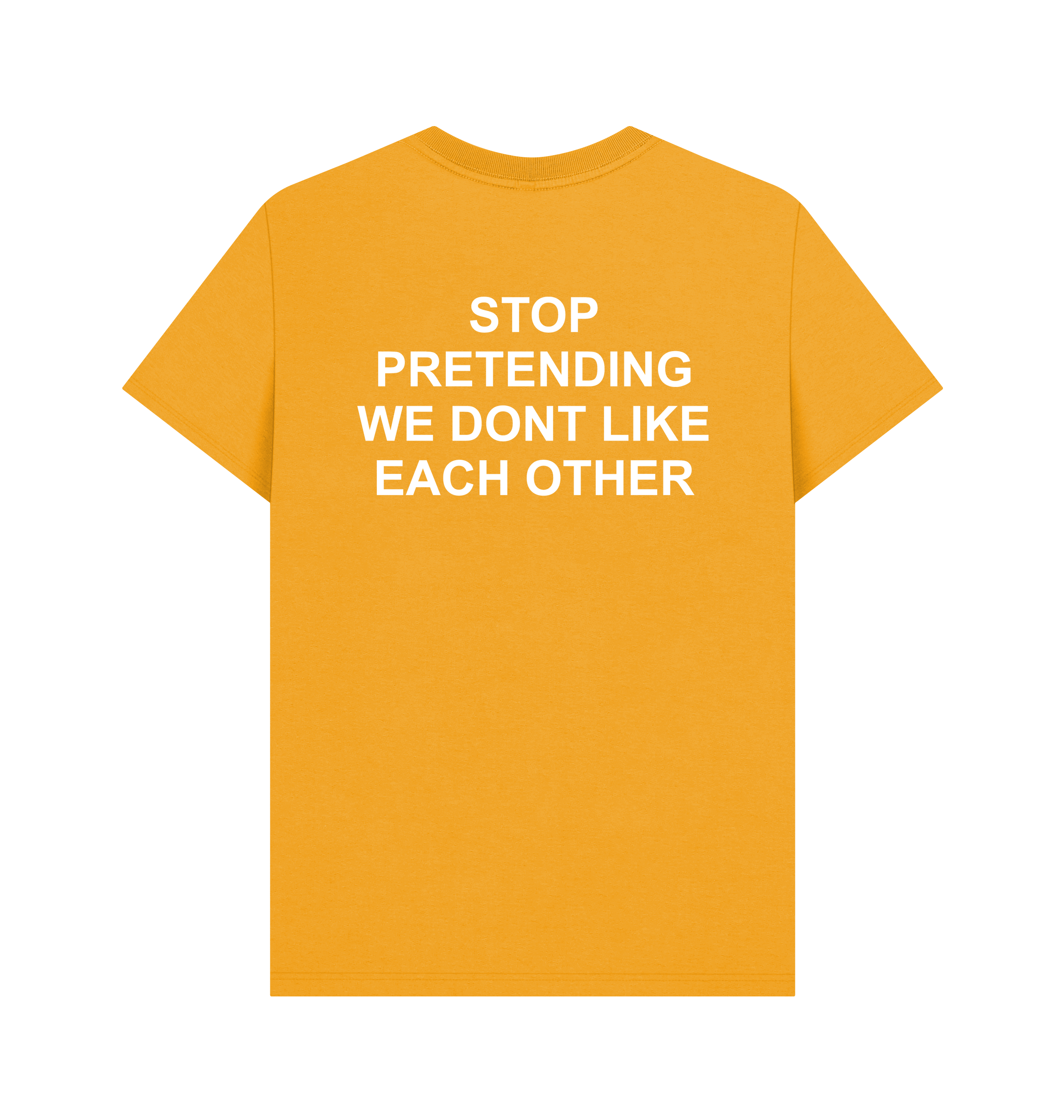 Mustard Printed T-shirt Back