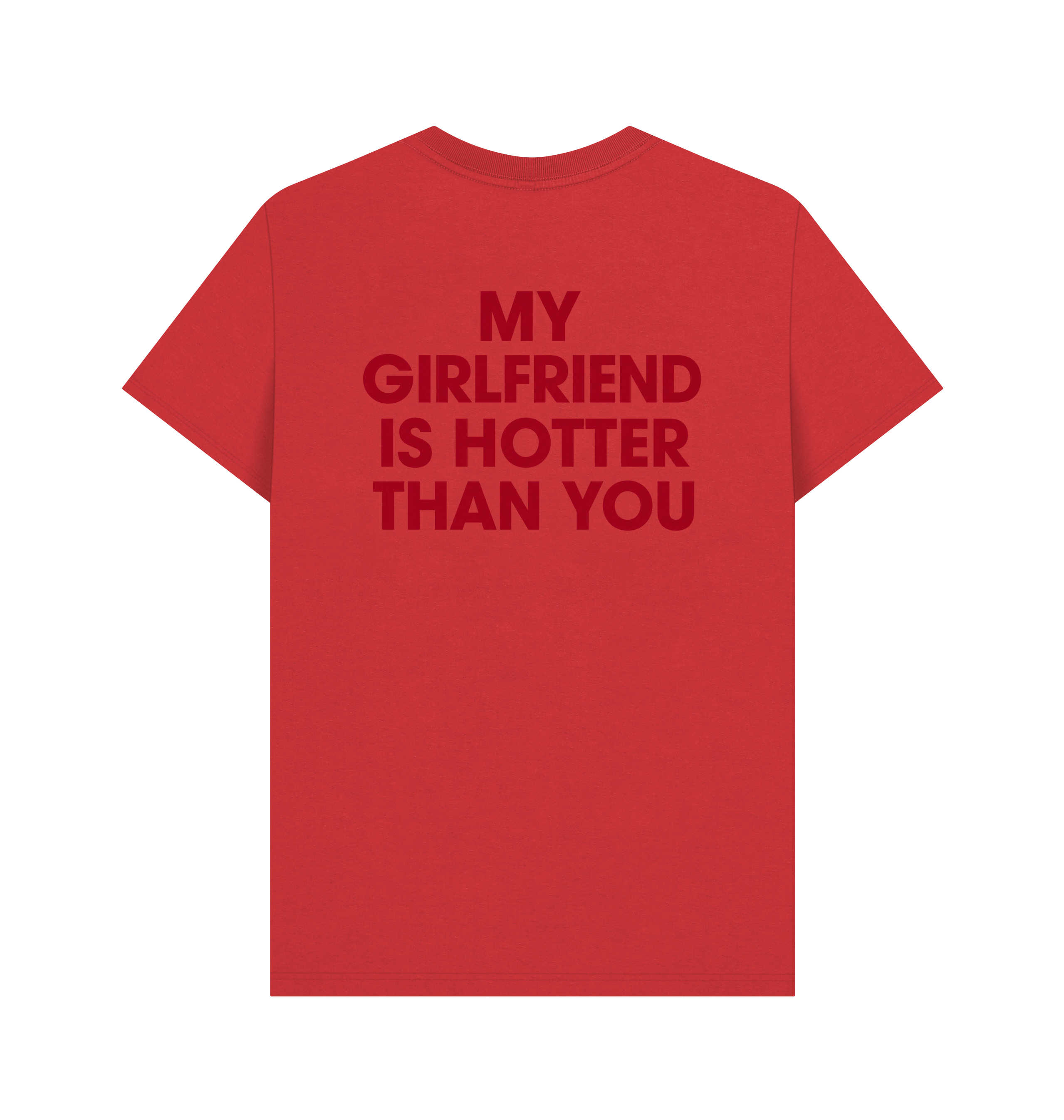 Red Printed T-shirt Back