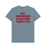 Stone Blue Printed T-shirt Back