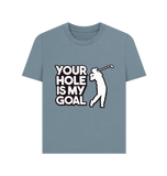 Stone Blue Printed T-shirt Front