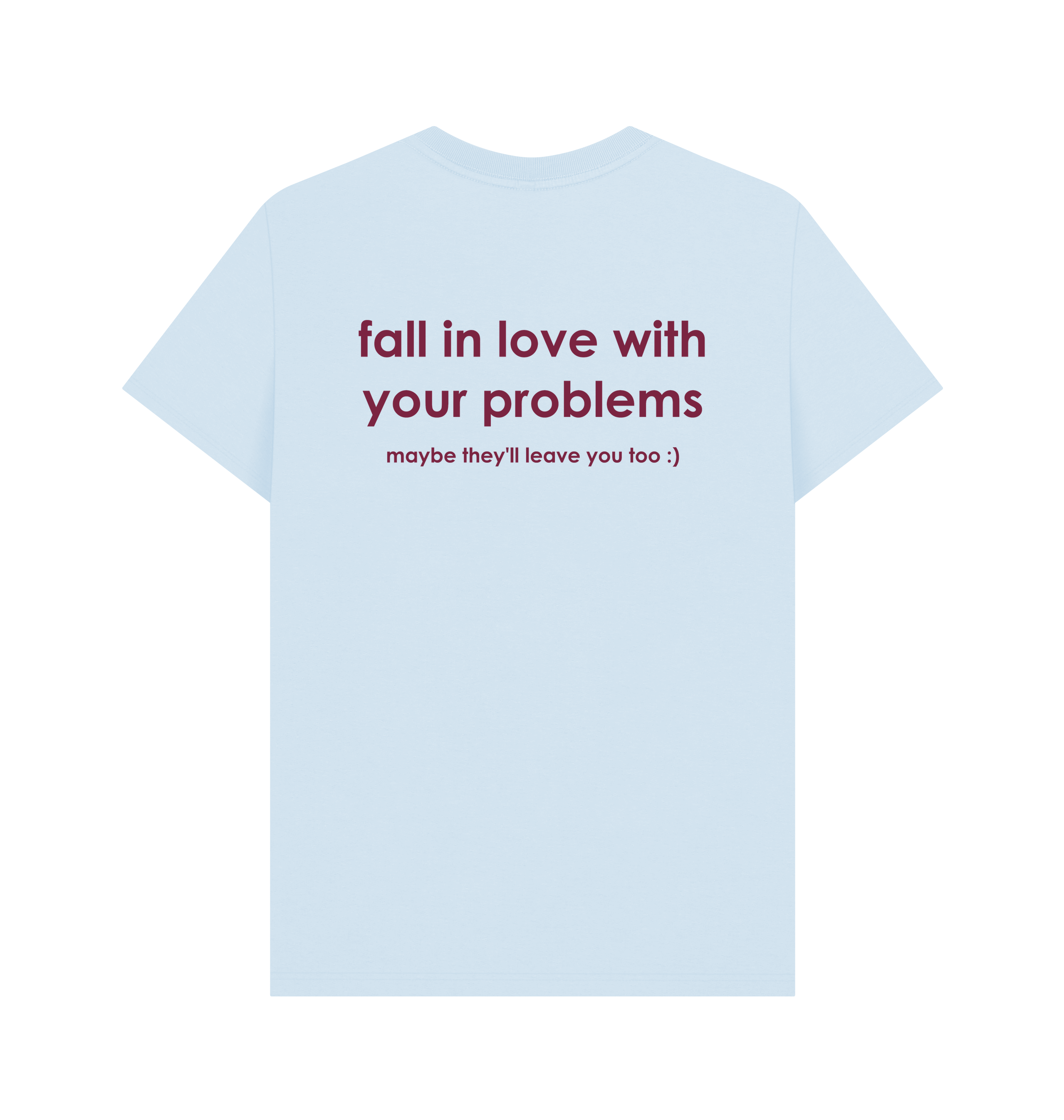 Sky Blue Printed T-shirt Back