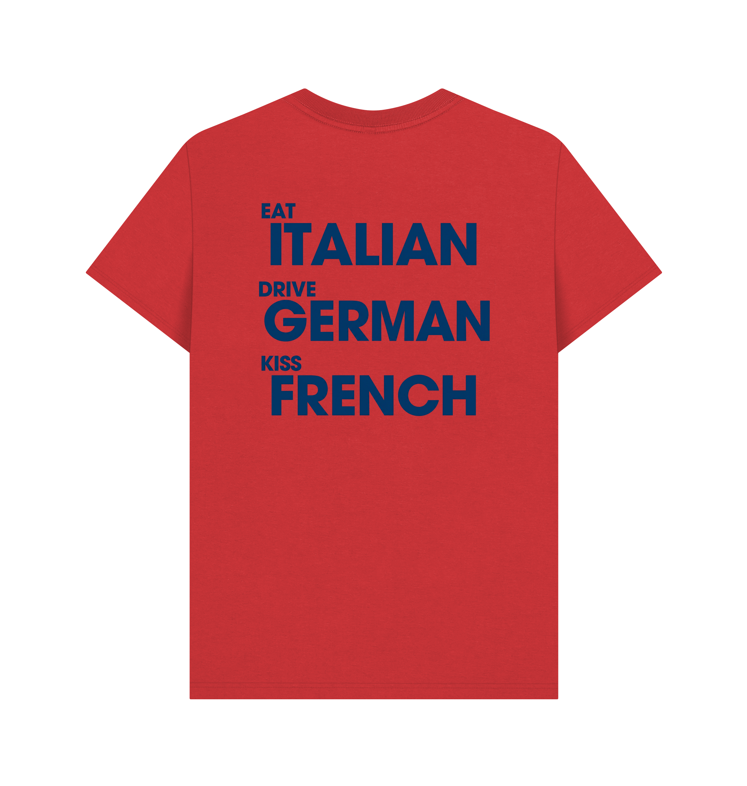 Red Printed T-shirt Back