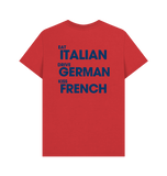 Red Printed T-shirt Back