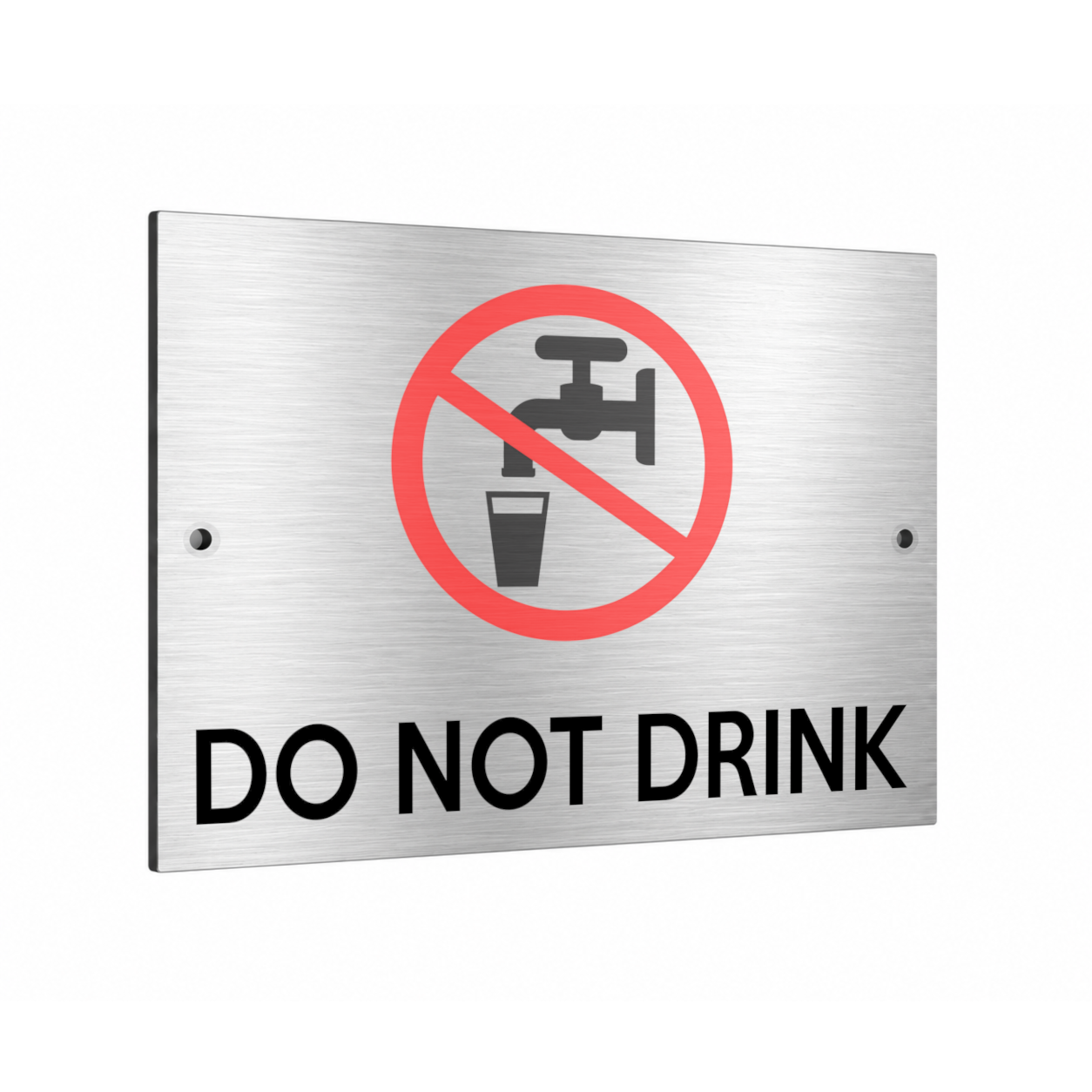 B244 DO NOT DRINK Unsafe Water Metal Aluminium  Composite Plaque Sign