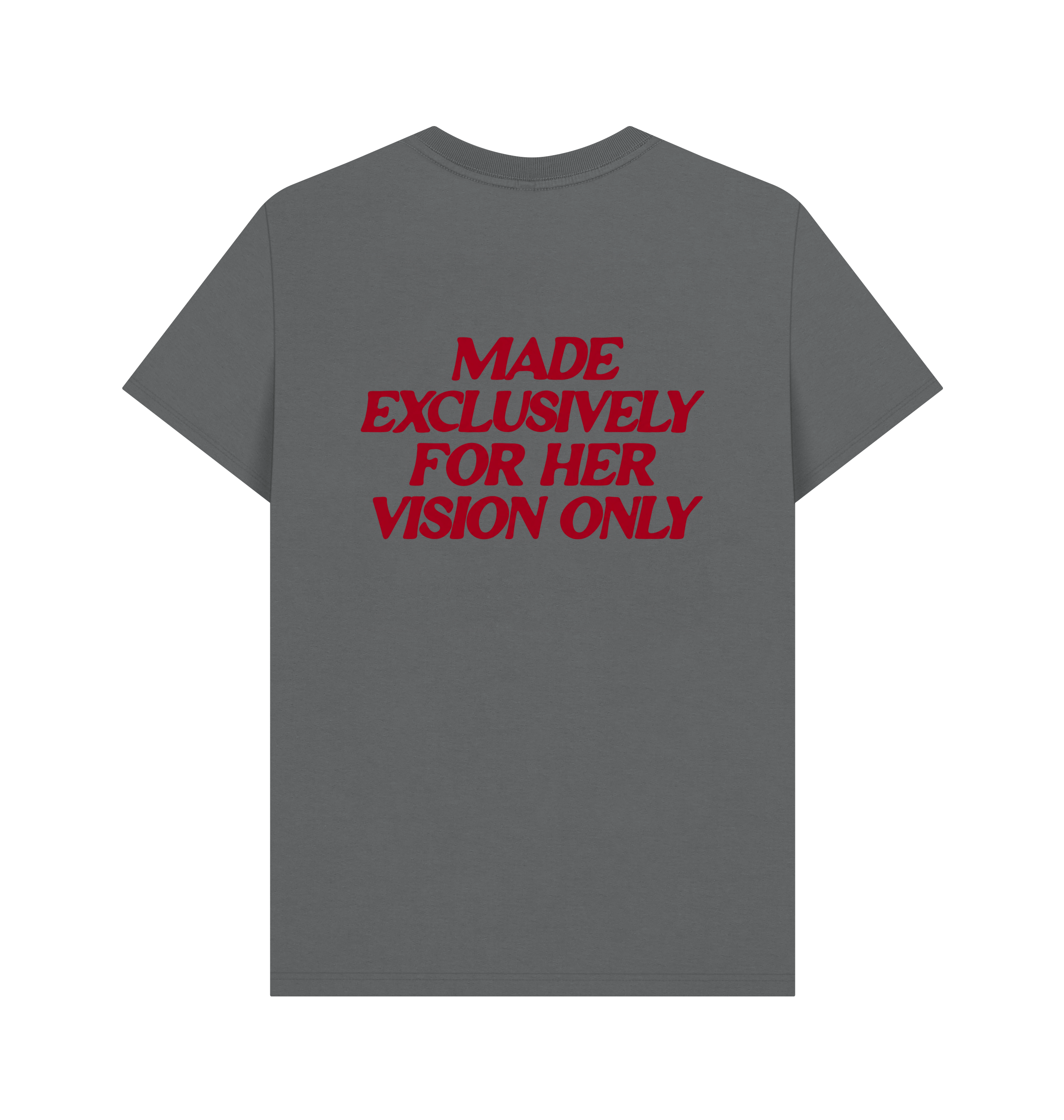 Slate Grey Printed T-shirt Back