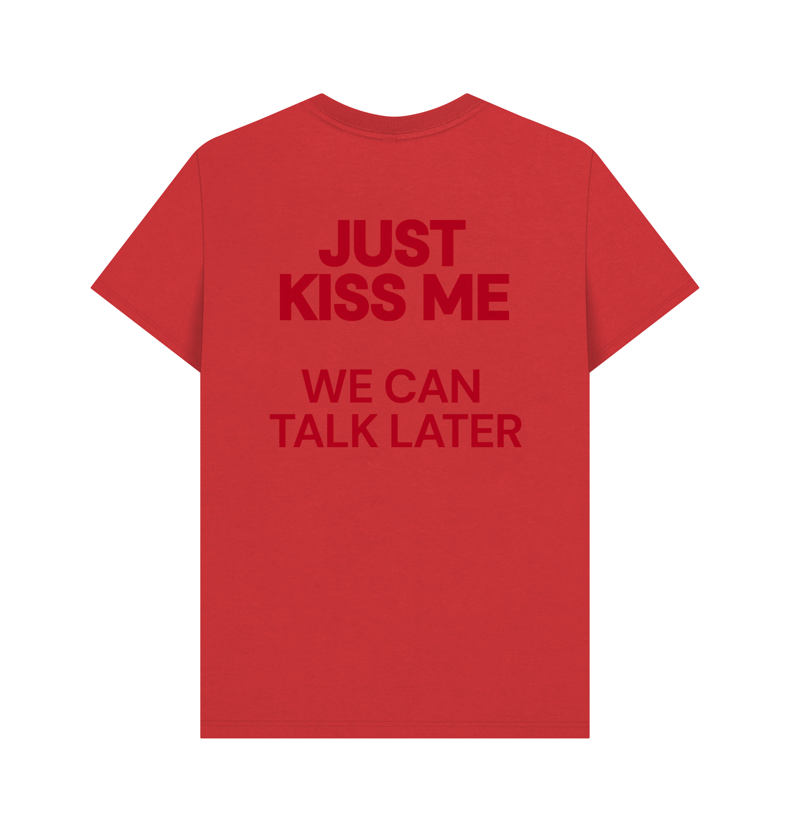 Red Printed T-shirt Back