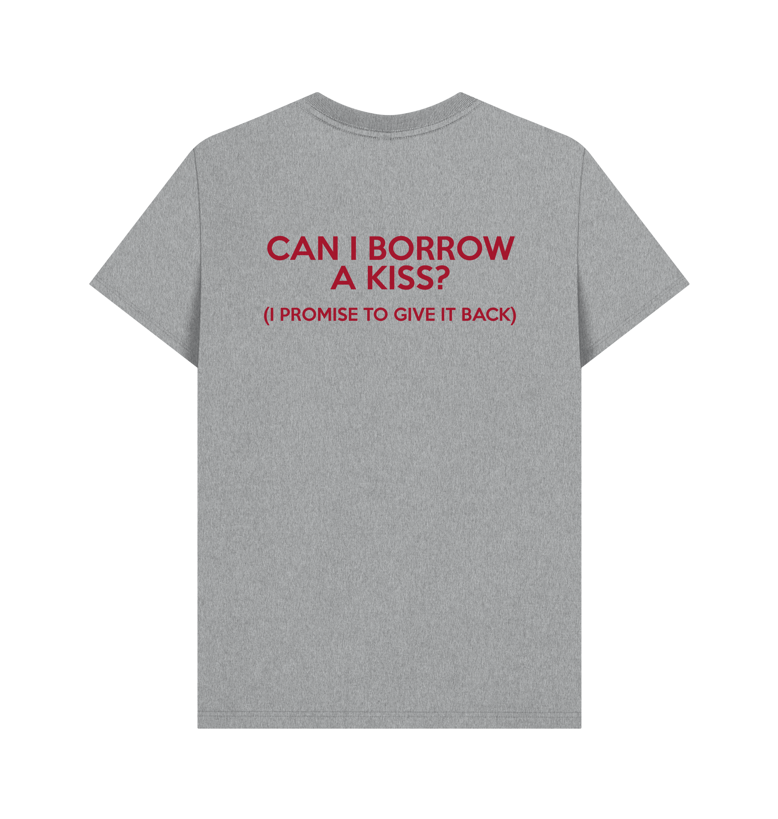 Athletic Grey Printed T-shirt Back