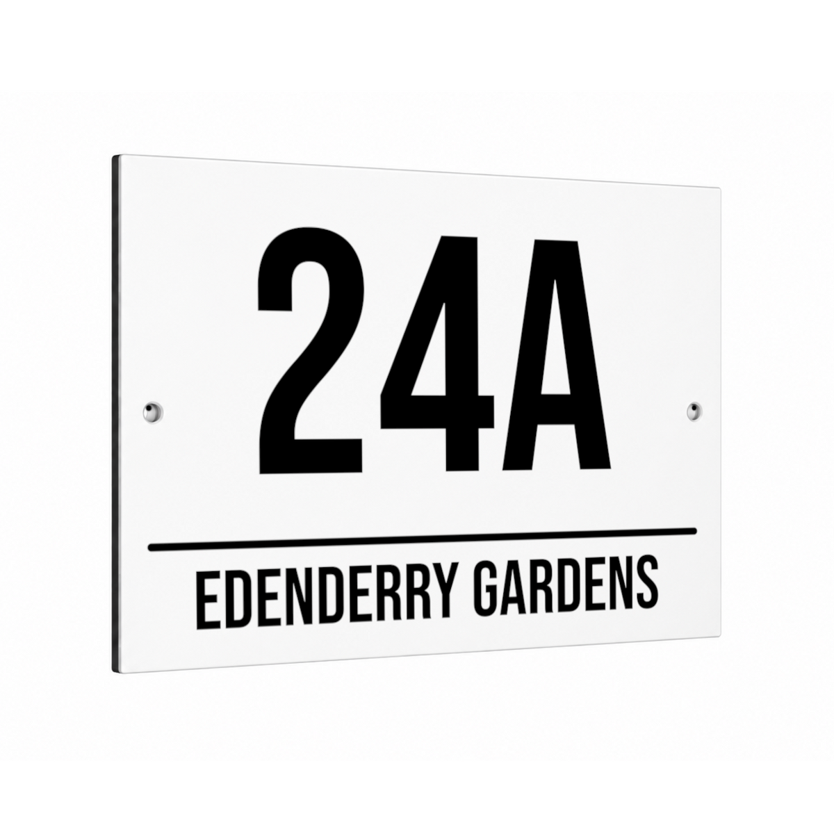 B258 Custom Personalised Address Metal Aluminium Plaque Sign Door House Gate