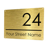 1MM 2431 Custom Personalised Address Door Metal Aluminium Sign Plaque Gate
